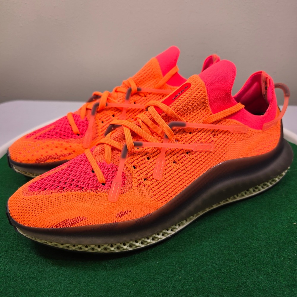 Adidas 4D Fusio Semi Frozen Running Shoes Mens 11 Yellow Hazy Orange FY5929
